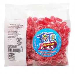 BONBON OVALE FRAISE 1Kg x12