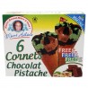 GLACE EN CORNETS PAR 6 CHOCOLAT/PISTACHE *6 BADATZ BETH YOSSEF